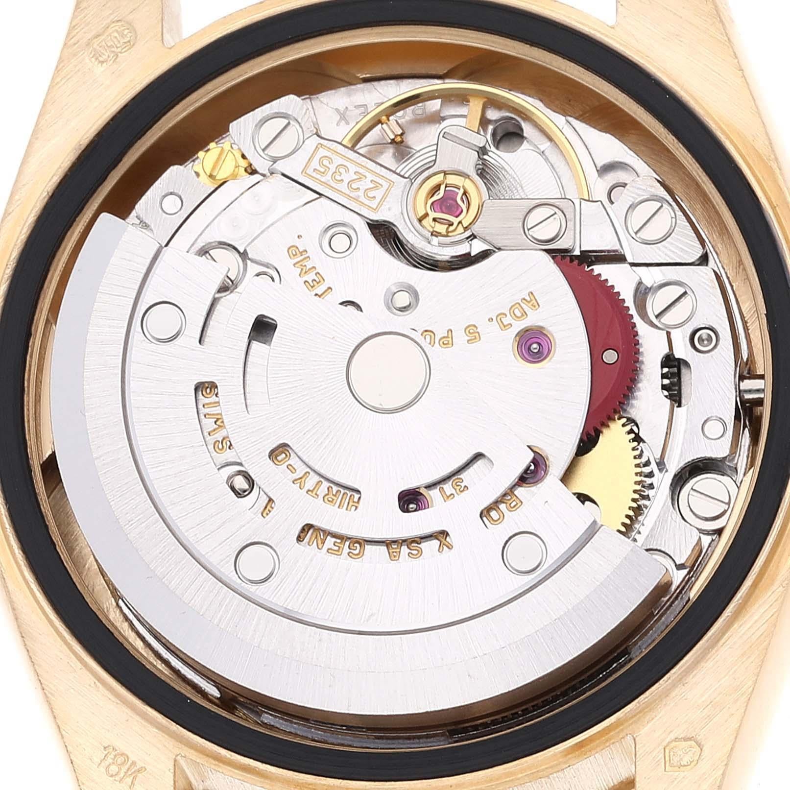 Rolex President Datejust Yellow Gold Diamond Dial Ladies Watch 79178 2