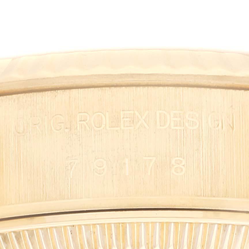 Rolex President Datejust Yellow Gold Diamond Dial Ladies Watch 79178 3