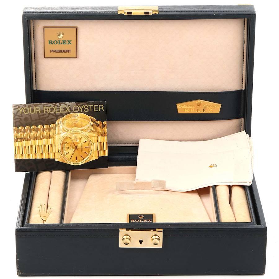 Rolex President Datejust Yellow Gold Diamond Ladies Watch 69138 For Sale 7