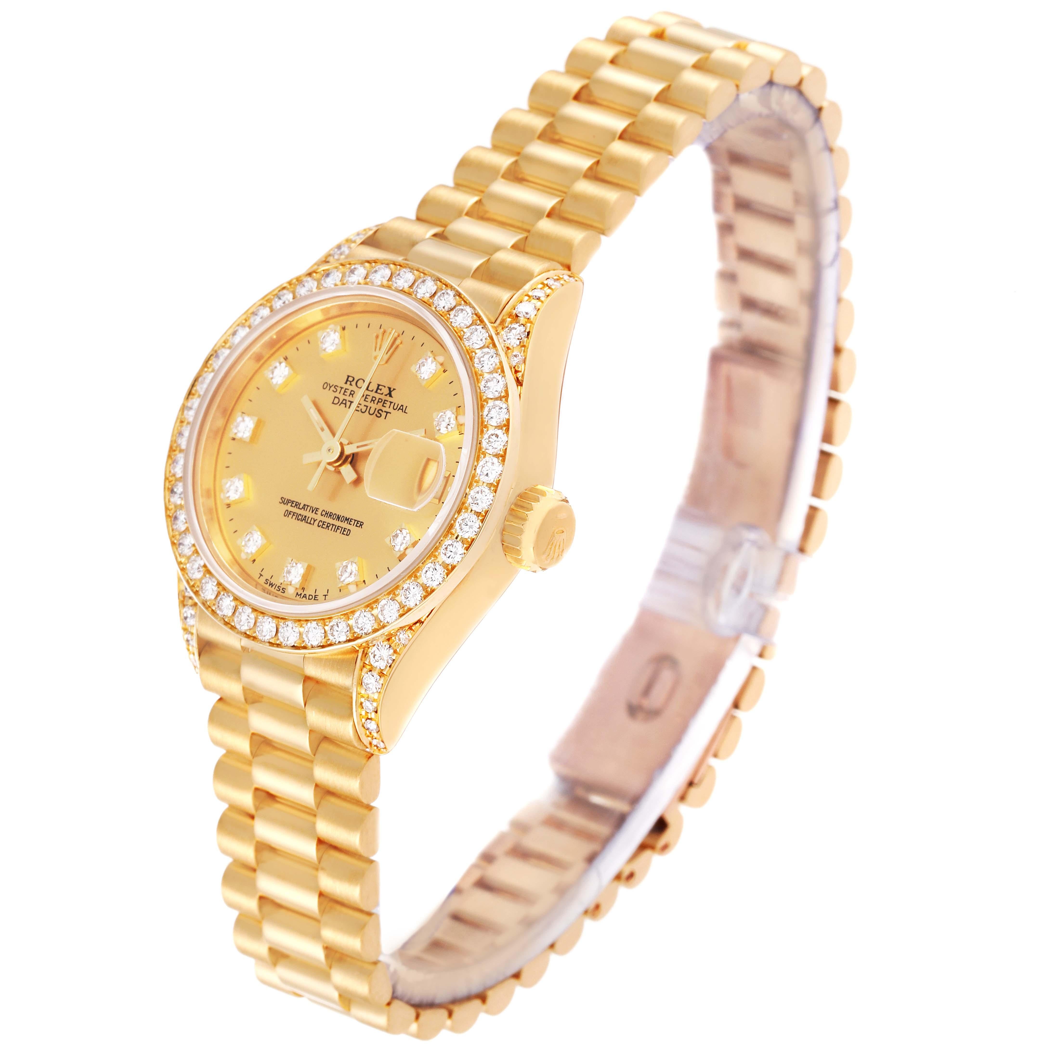 all gold rolex with diamonds