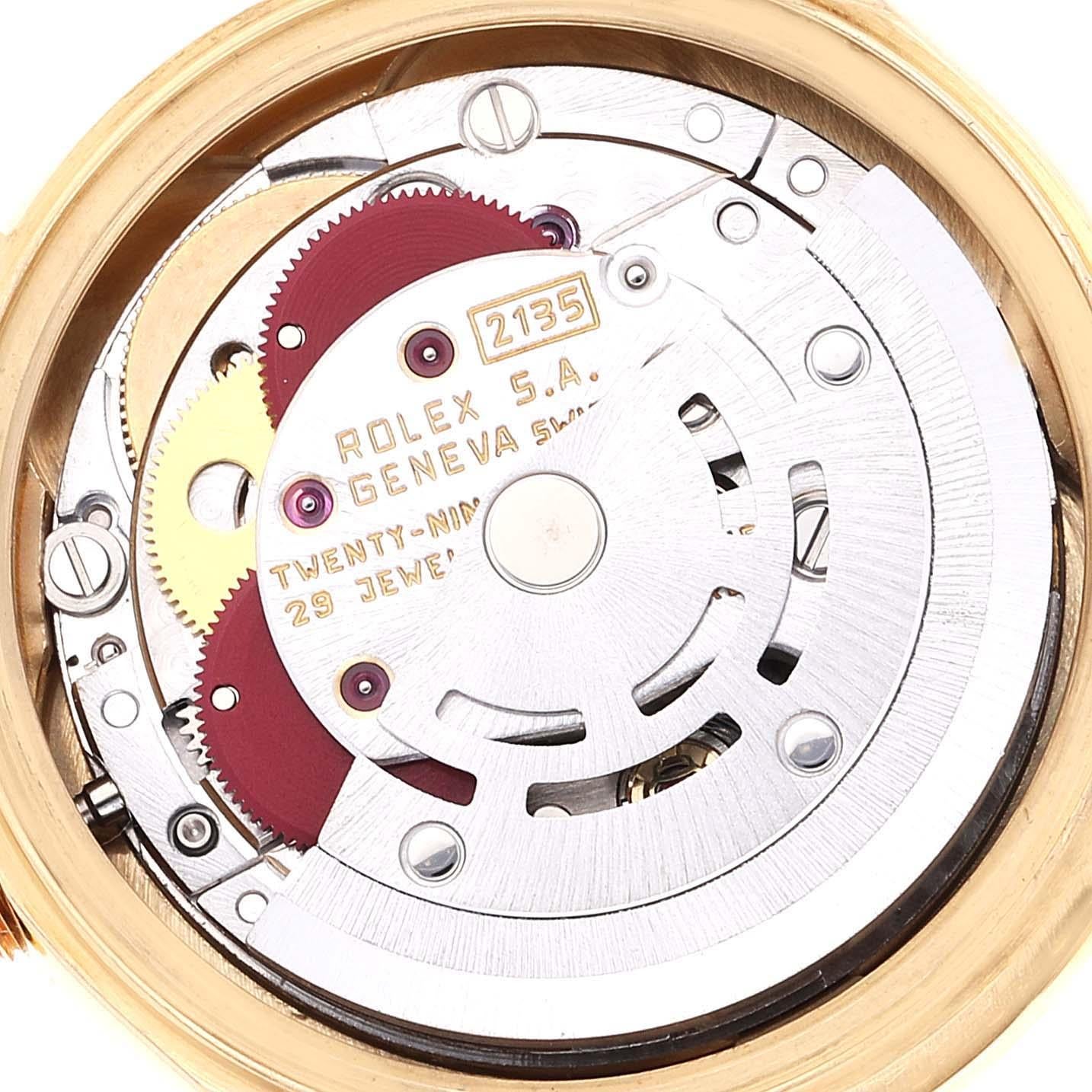 Rolex President Datejust Yellow Gold Diamond Ladies Watch 69158 1