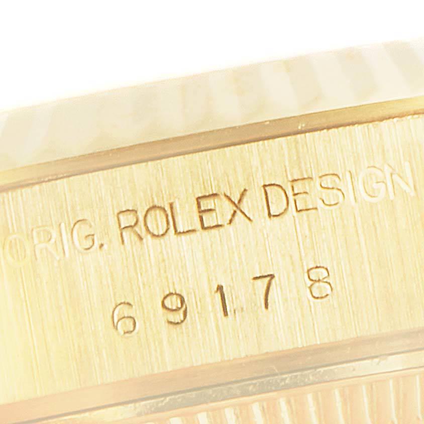 Rolex President Datejust Yellow Gold Diamond Ladies Watch 69178 Box 3