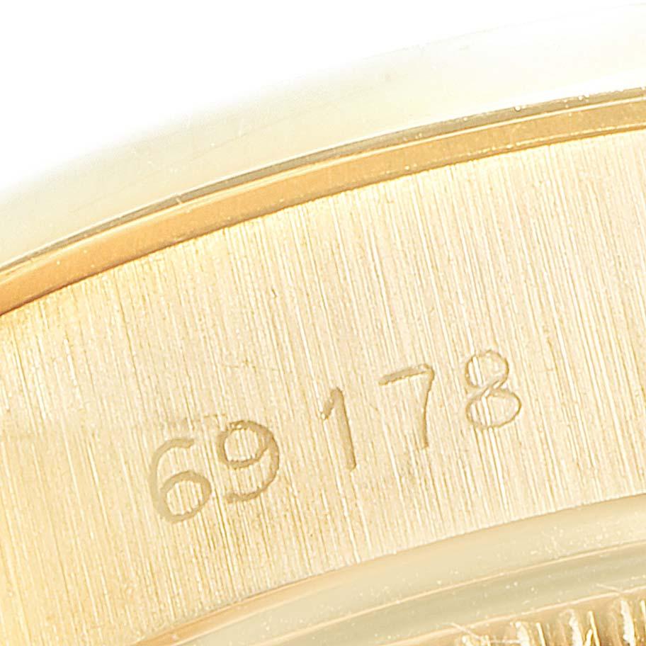 Rolex President Datejust Yellow Gold Diamond Ladies Watch 69178 2