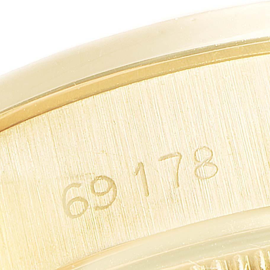 Rolex President Datejust Yellow Gold Diamond Ladies Watch 69178 4