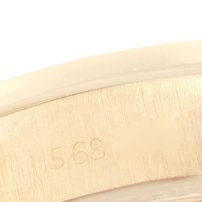 Rolex President Datejust Yellow Gold Diamond Ruby Ladies Watch 69068 In Excellent Condition In Atlanta, GA