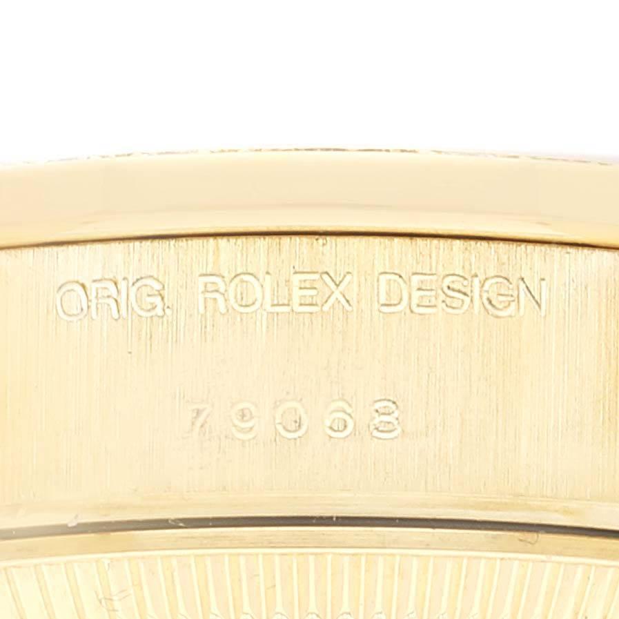 Rolex President Datejust Yellow Gold Diamond Ruby Ladies Watch 79068 1
