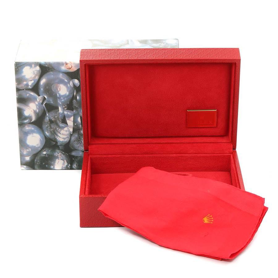 Rolex President Datejust Yellow Gold Honeycomb Diamond Watch 69158 For Sale 6