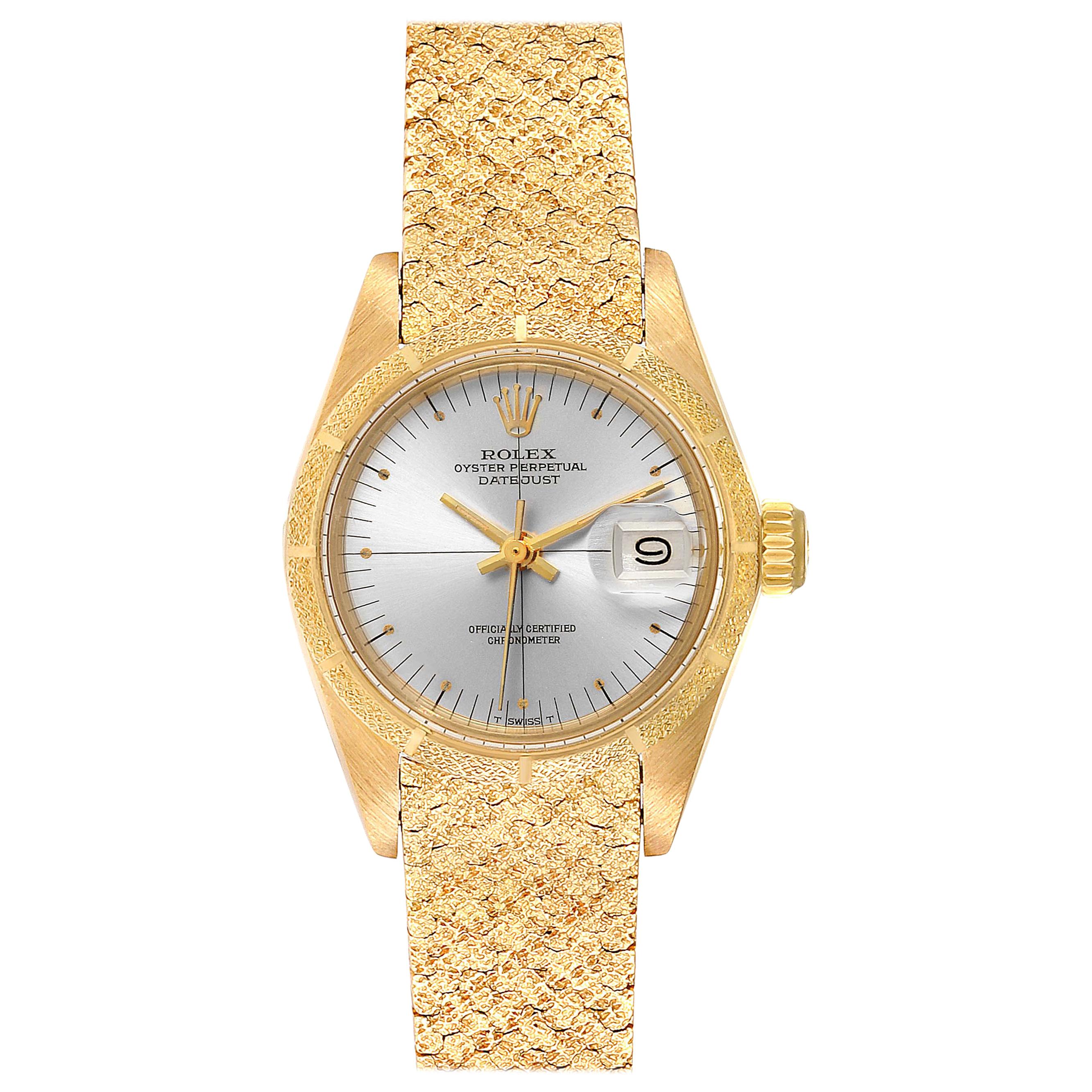 Rolex President Datejust Yellow Gold Ladies Watch 6900 For Sale