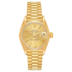 Vintage Rolex President Datejust Yellow Gold Ladies Watch 69178