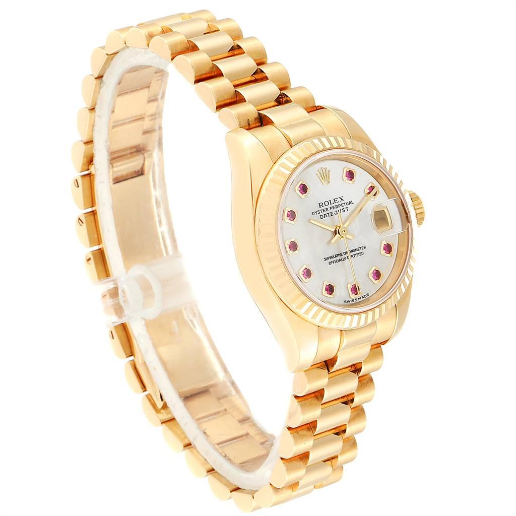 rolex with rubies