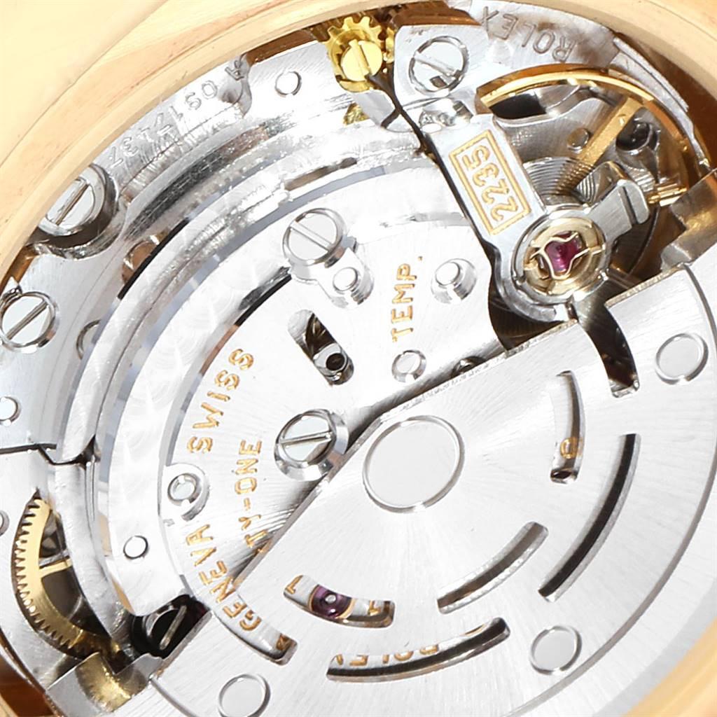Women's Rolex President Datejust Yellow Gold Mother of Pearl Rubies Ladies Watch 179178