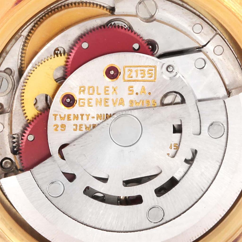 Rolex President Datejust Yellow Gold String Diamond Ladies Watch 69238 3