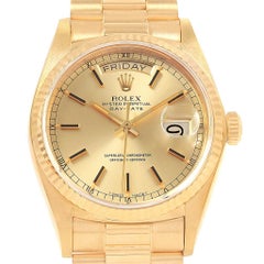 Rolex President Day-Date 18 Karat Yellow Gold Men's Watch 18038