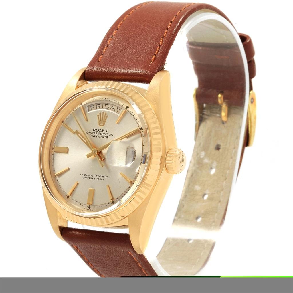 Rolex President Day-Date 18 Karat Yellow Gold Vintage Men's Watch 1803 In Fair Condition In Atlanta, GA
