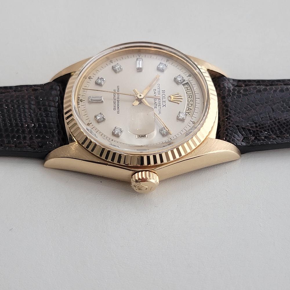 Rolex Präsident Day Date 1803 18k Solid Gold 1970er Jahre Herren Diamant Automatik RA629 1