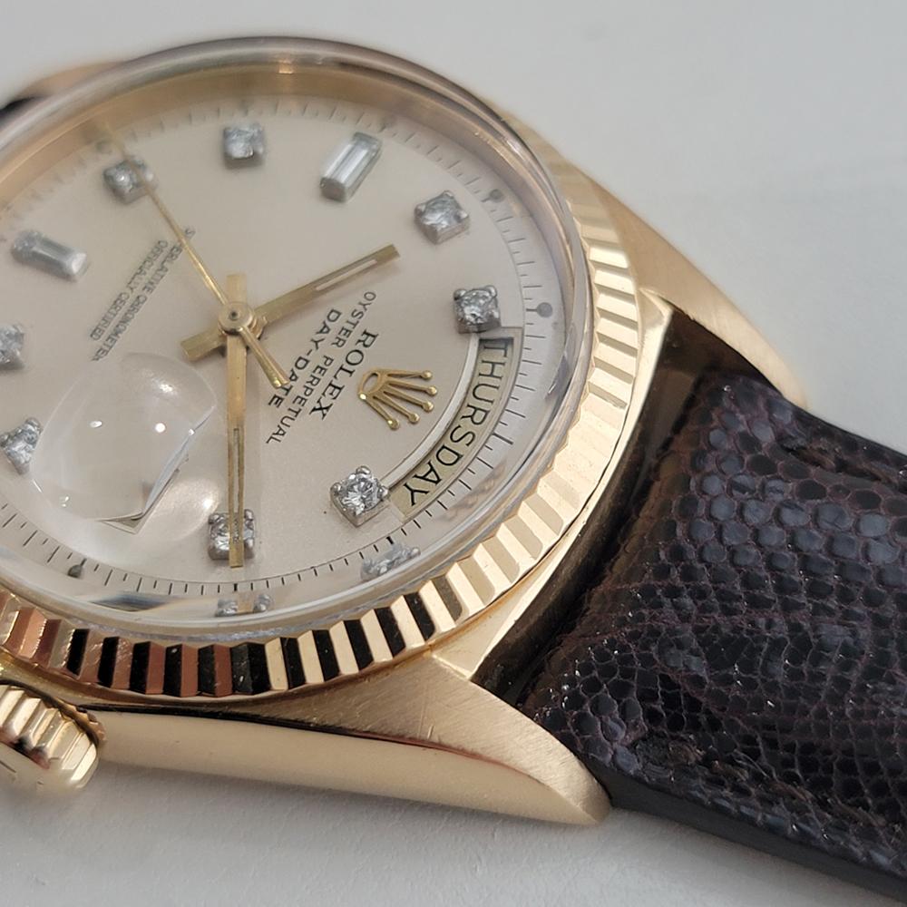 Rolex Präsident Day Date 1803 18k Solid Gold 1970er Jahre Herren Diamant Automatik RA629 2