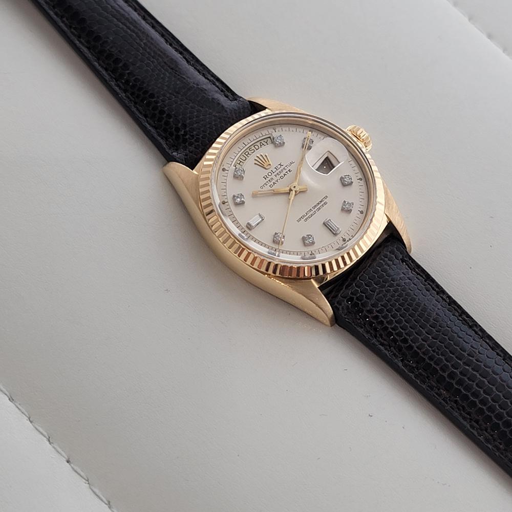 Rolex Präsident Day Date 1803 18k Solid Gold 1970er Jahre Herren Diamant Automatik RA629 3