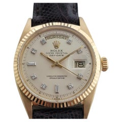 Rolex President Day Date 1803 18k Oro macizo 1970s Hombre Diamante Automático RA629