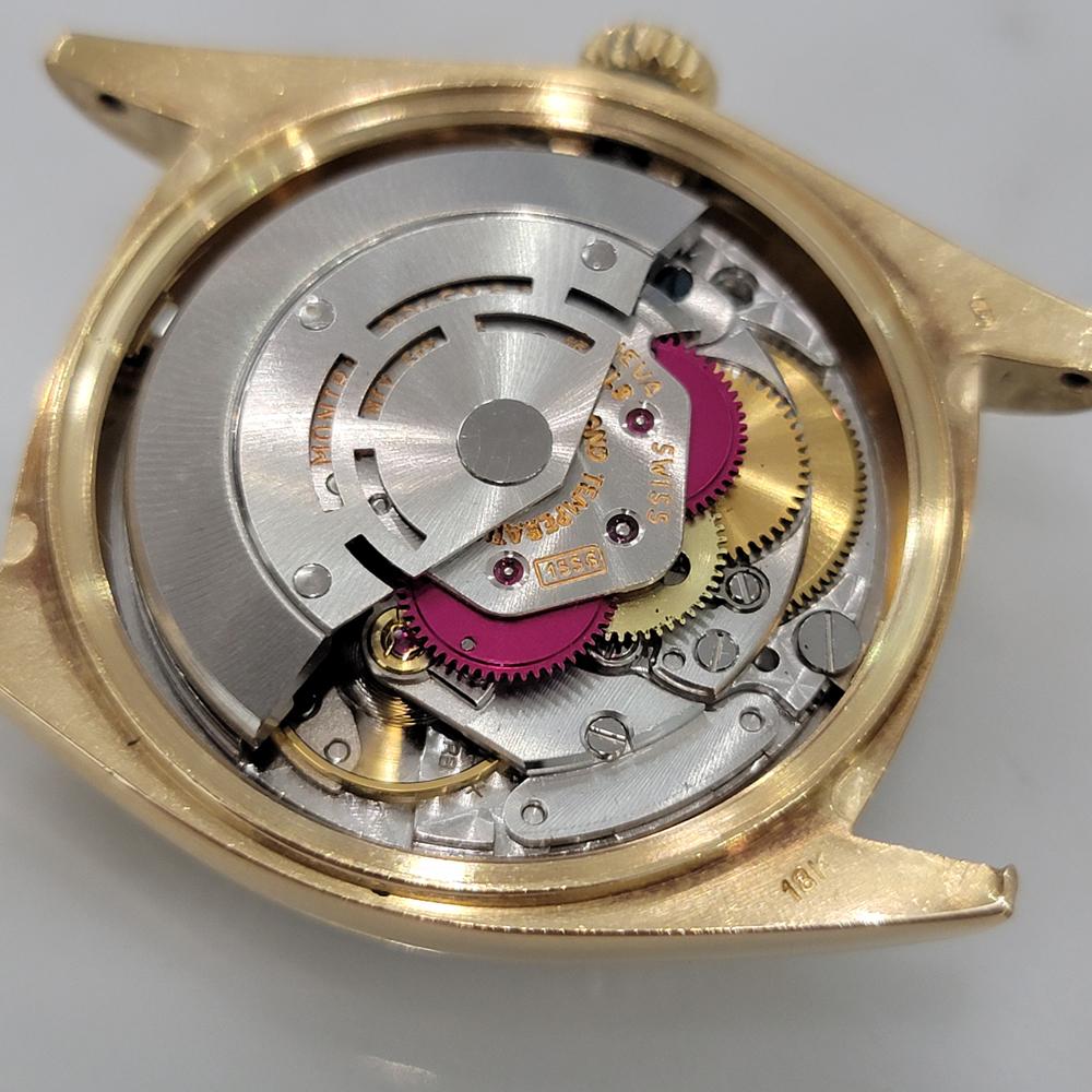 Rolex President Day Date 1803 18k Oro macizo 1970s Hombre Diamante Automático RA659 en venta 6