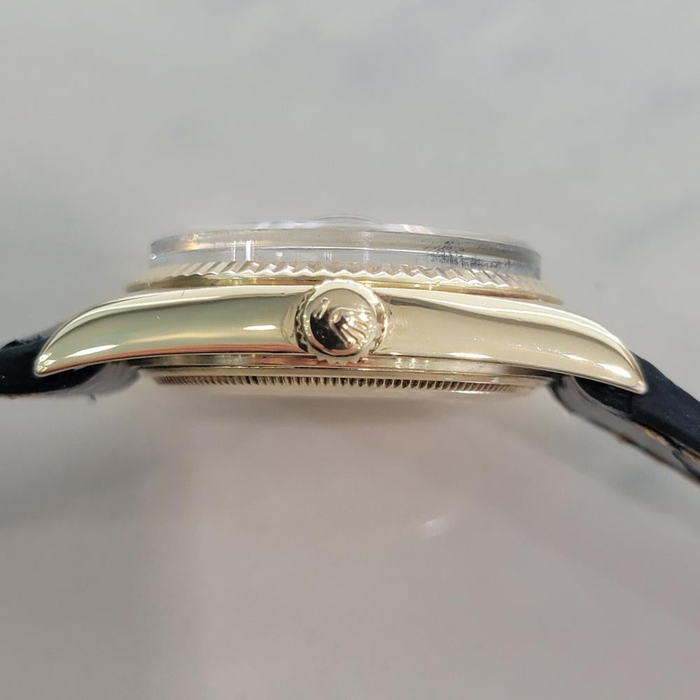 Rolex President Day Date 1803 18k Oro macizo 1970s Hombre Diamante Automático RA659 en venta 4