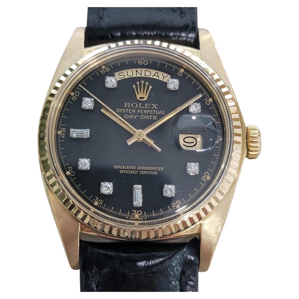 Rolex President Day Date 1803 18k Oro macizo 1970s Hombre Diamante Automático RA659