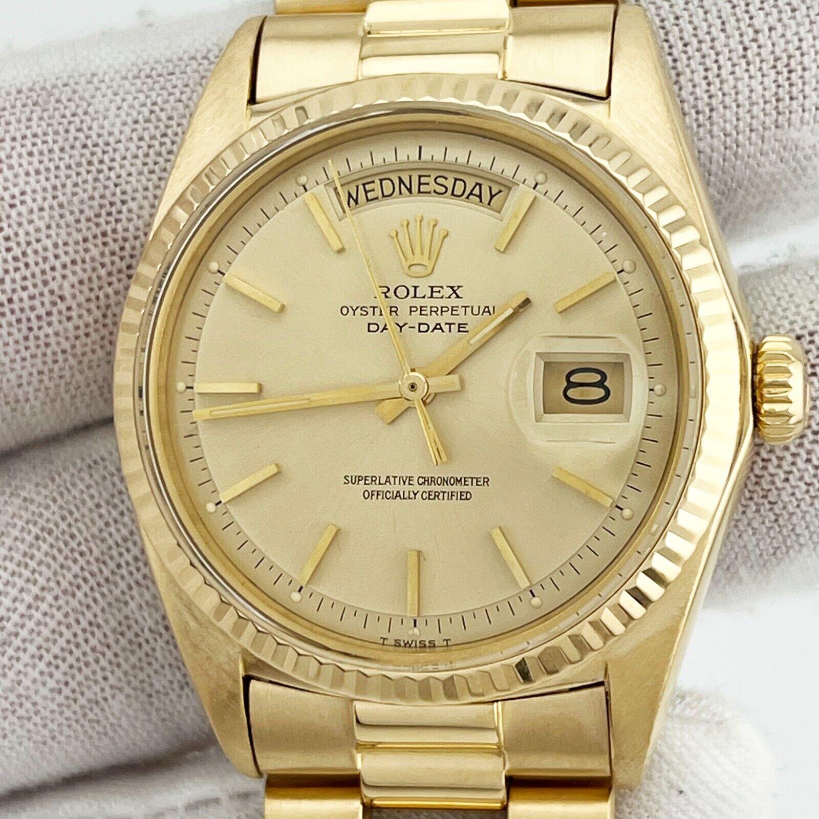 Rolex President Day Date 1803 36mm Champagner-Zifferblatt 18K Gelbgold 5