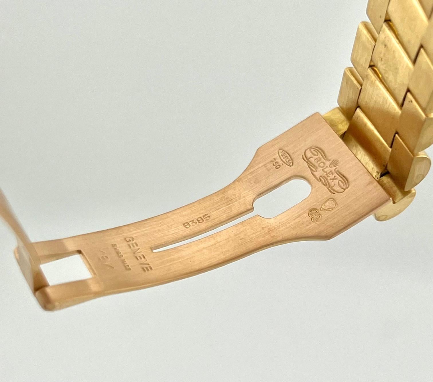 Rolex Day Date 18038 RARO Quadrante Wood Oro Giallo 18K Scatola Documenti in vendita 8