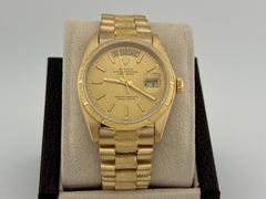 Rolex President Day-Date 18078 36mm Bark Finish Champagne Dial 18k Yellow Gold