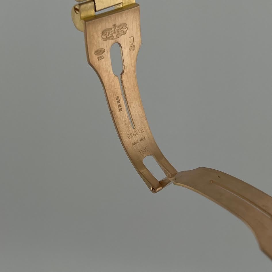 Rolex President Day Date 18238 36mm Double Quickset Cadran Blanc Or Jaune 18K Unisexe en vente