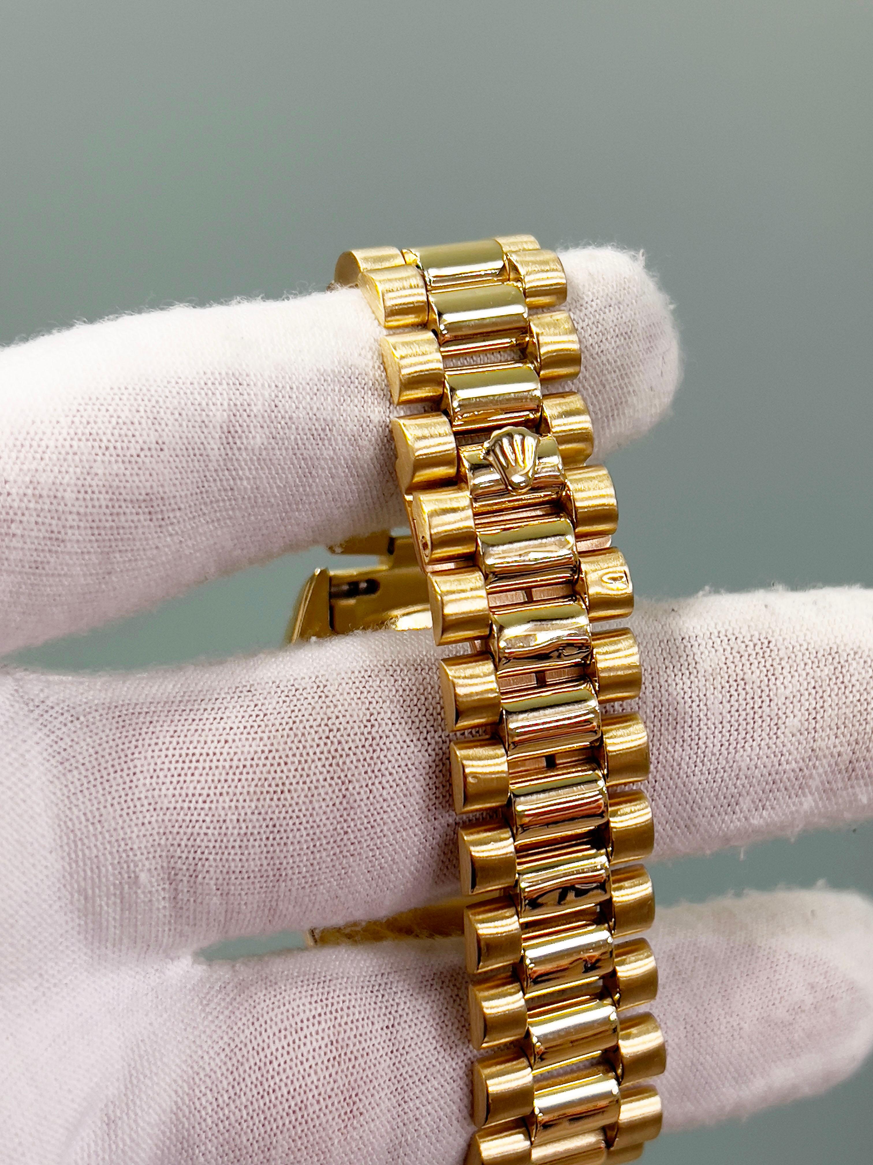 Rolex President Day Date 18238 36mm White Dial Double Quickset 18K Gold Box 4