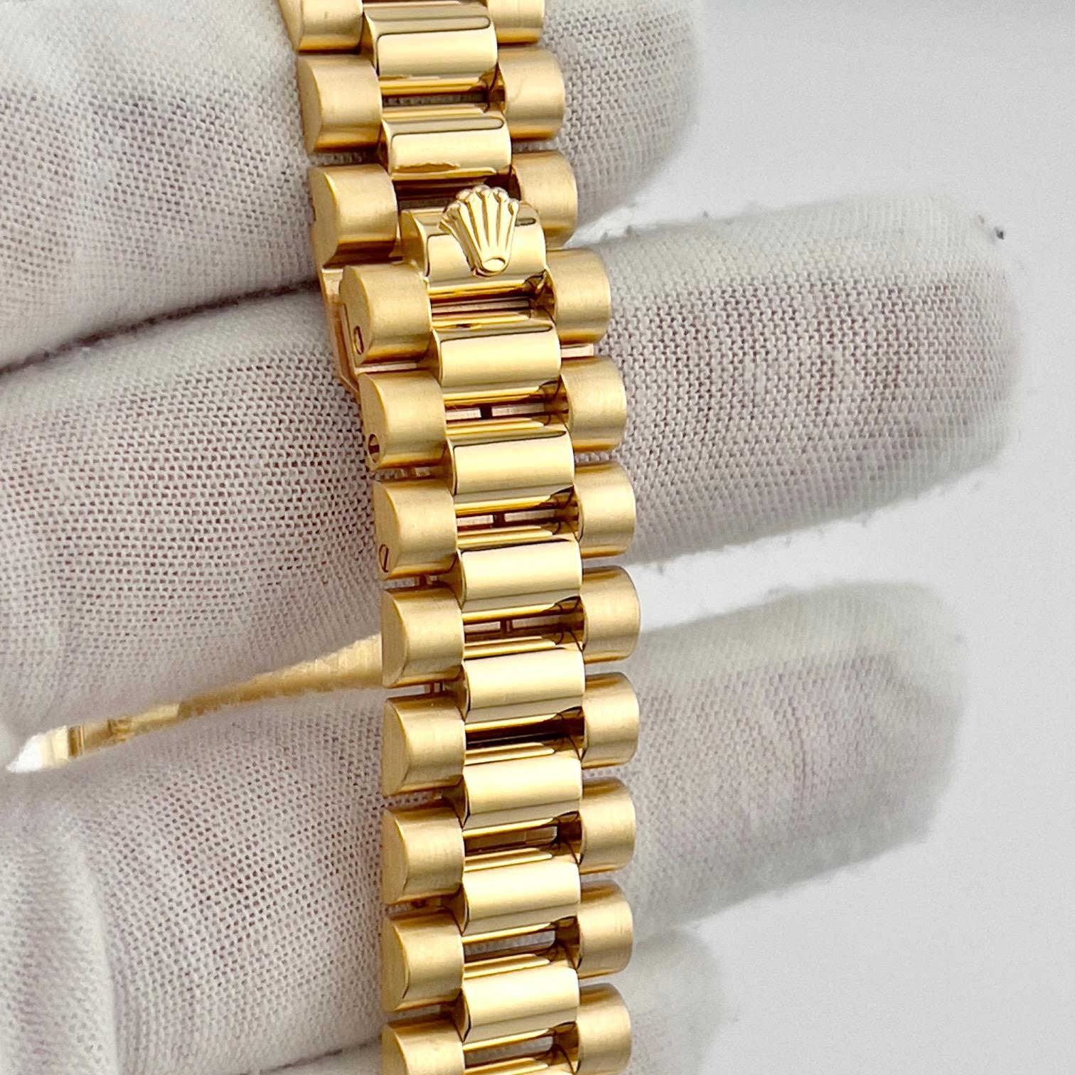 Rolex President Day Date 18238 Double Quickset 36mm Champagne Dial 18K Gold Box For Sale 3
