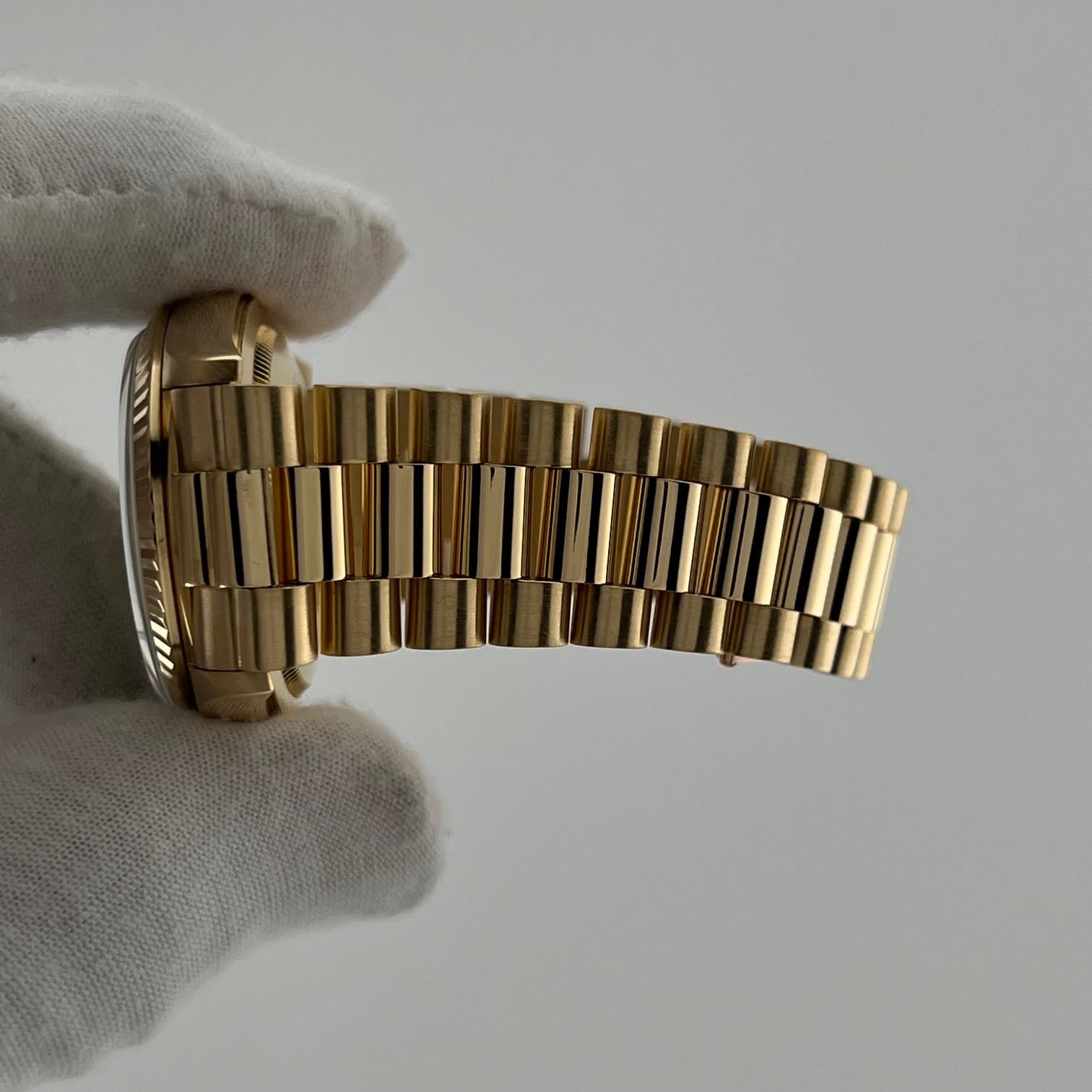 Rolex President Day Date 18238 Double Quickset Cadran Champagne Or Jaune 18k en vente 1