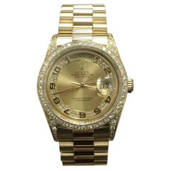 Rolex President Day Date 18388 Myriad Diamond Dial and Bezel 18 Karat Gold Mint