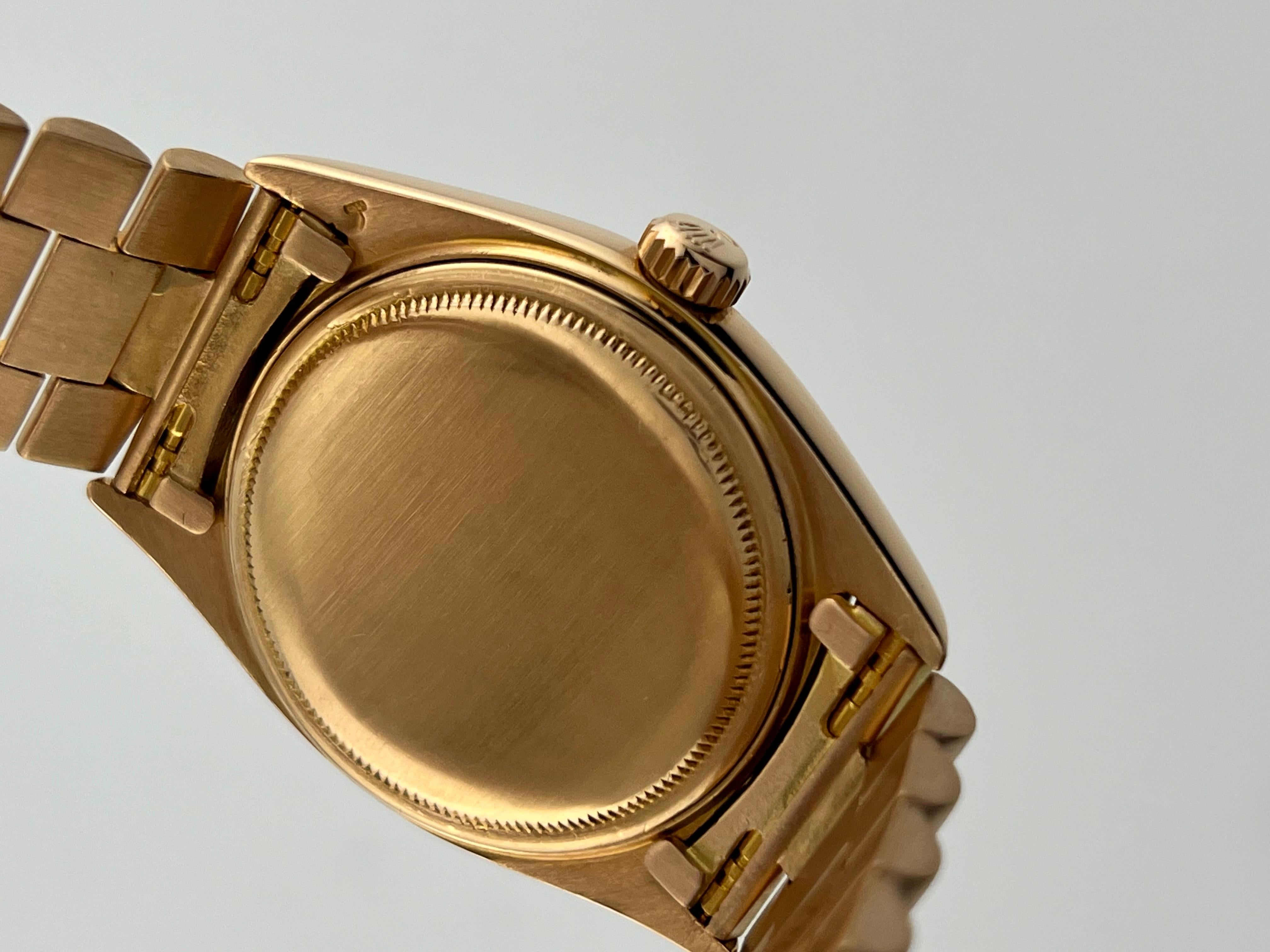 Rolex President Day Date 18K Rose Gold 1803 36mm Original Rolex Box For Sale 8