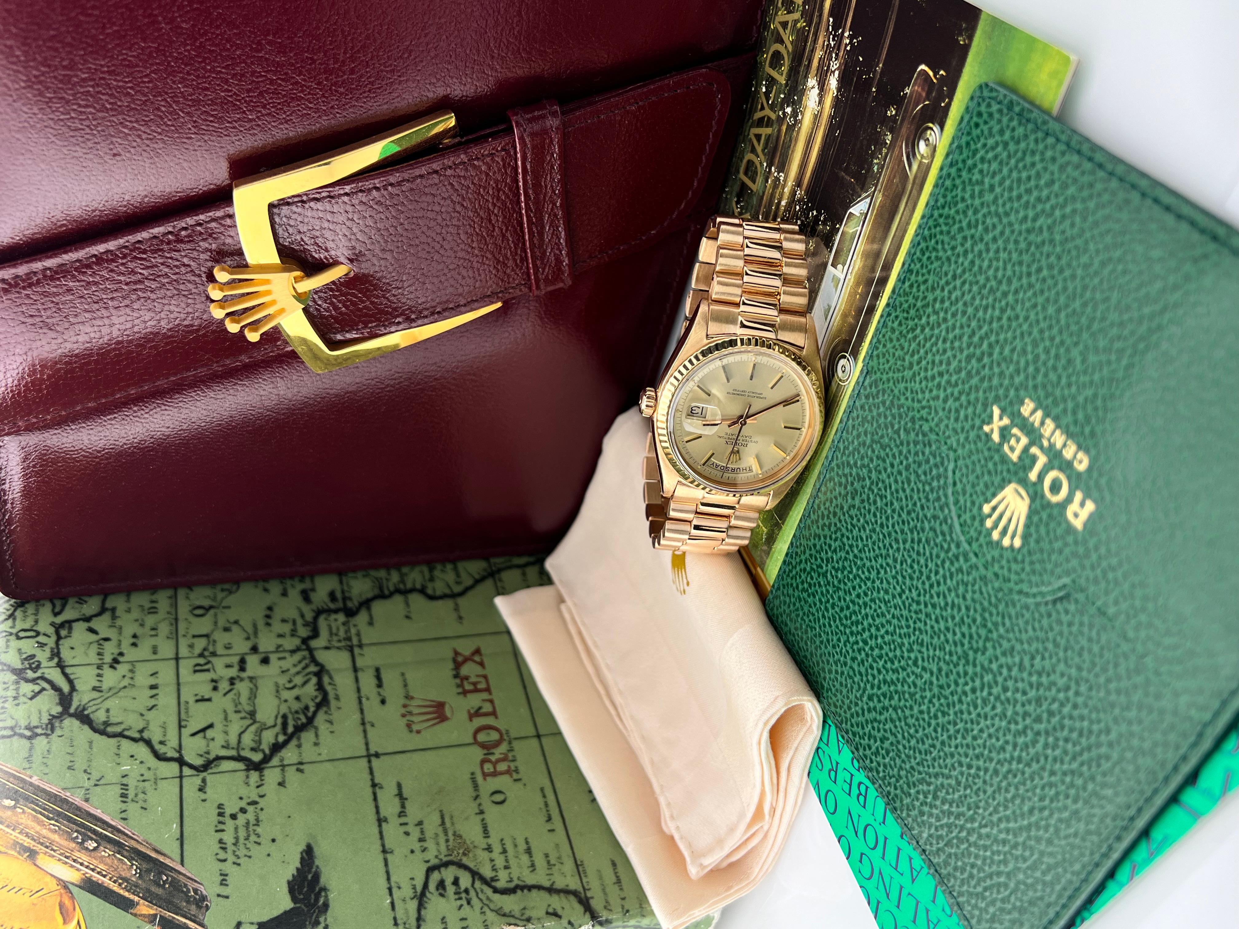 Rolex President Day Date 18K Rose Gold 1803 36mm Original Rolex Box For Sale 3