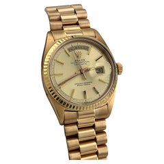 Vintage Rolex President Day Date 18K Rose Gold 1803 36mm Original Rolex Box