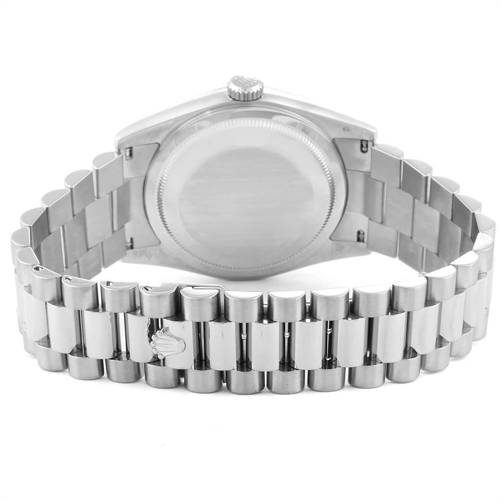 Rolex President Day-Date 18 Karat White Gold Diamond Men's Watch 118239 5