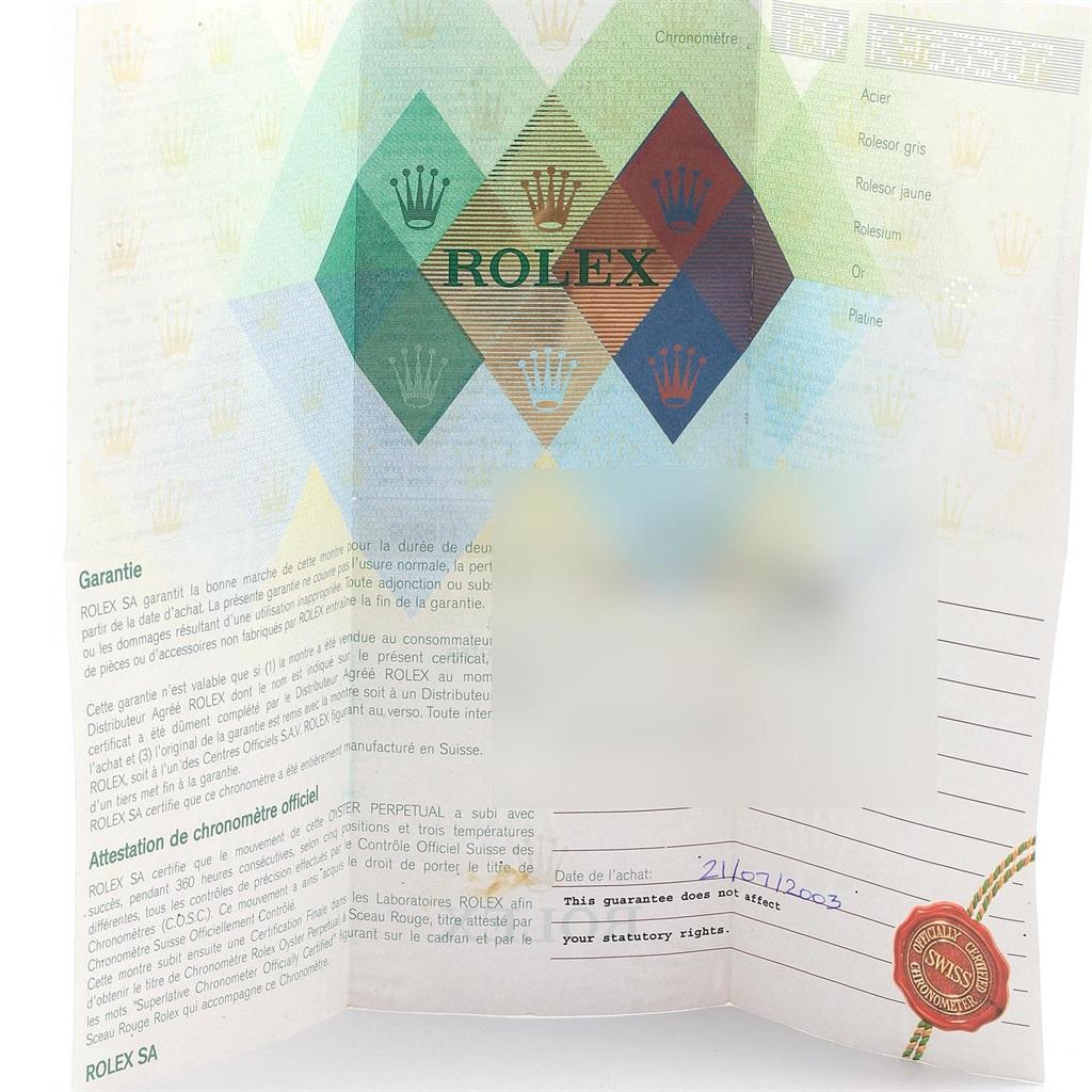Rolex President Day-Date 18 Karat White Gold Roman Dial Men's Watch 118209 For Sale 9