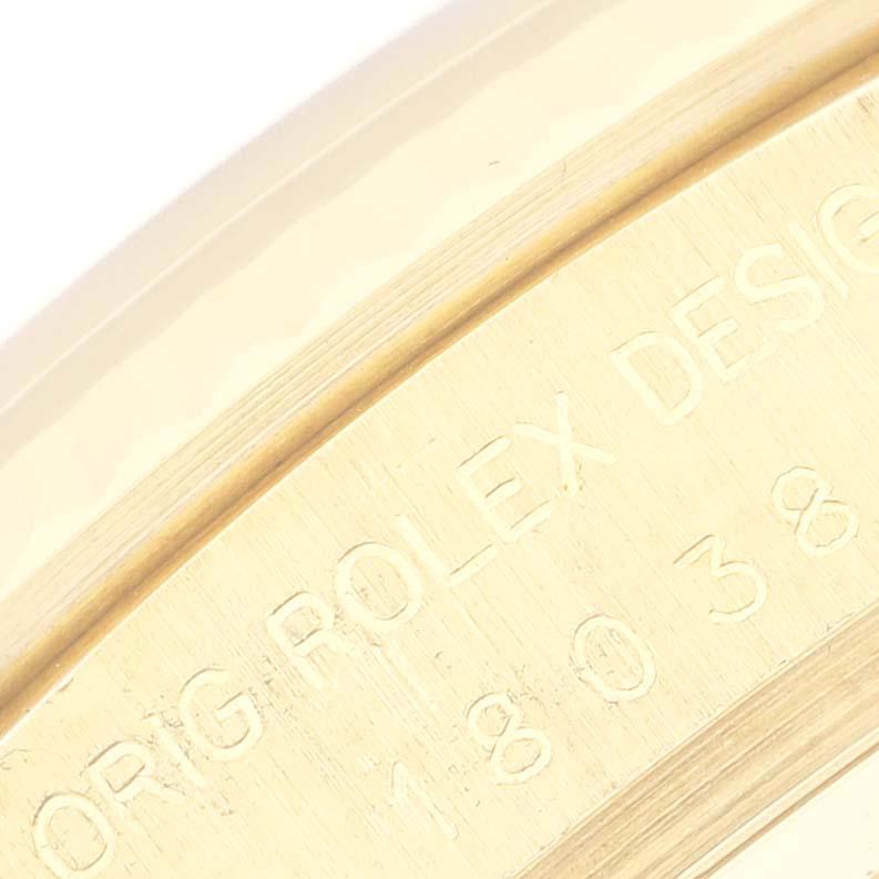 Rolex Montre President Day-Date en or jaune 18 carats et diamants pour hommes 18038 1