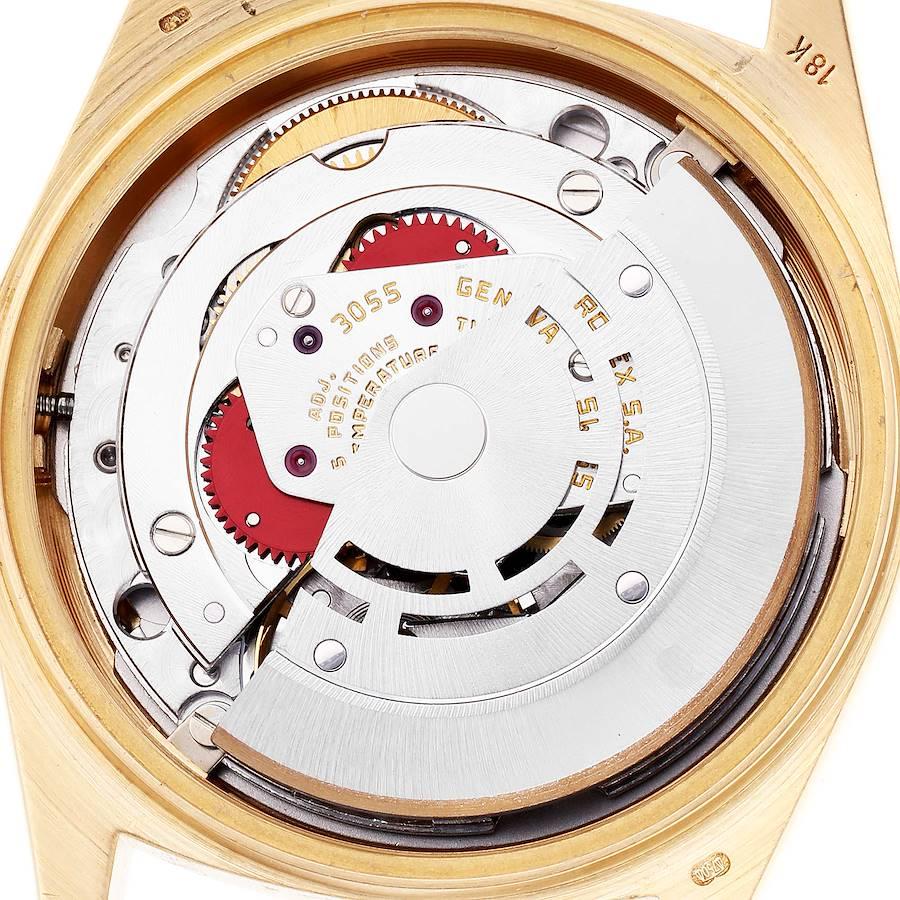 Rolex President Day-Date 18k Yellow Gold Diamond Watch 18038 Box Service Card 3