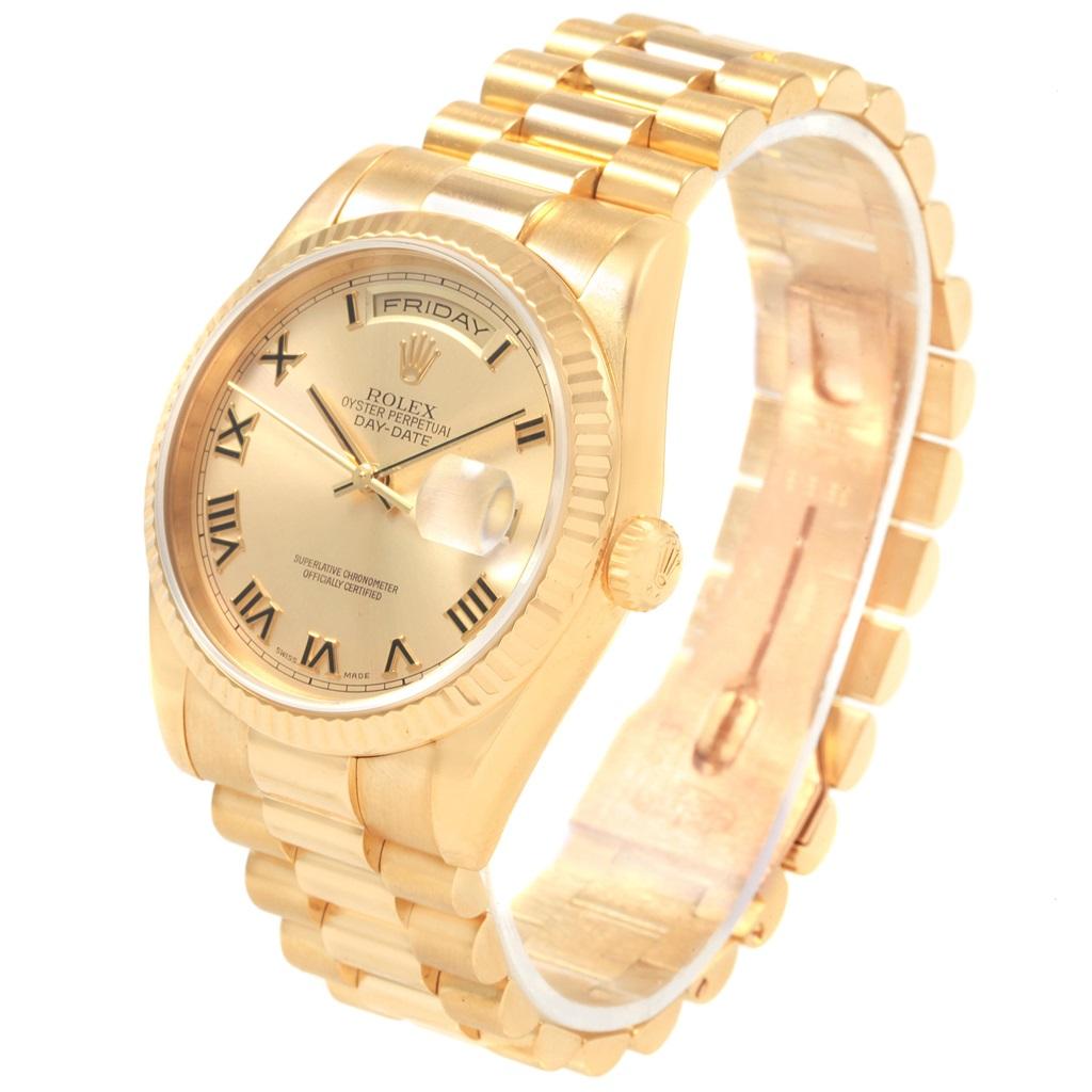 Rolex President Day Date 18 Karat Yellow Gold Men's Watch 118238 2