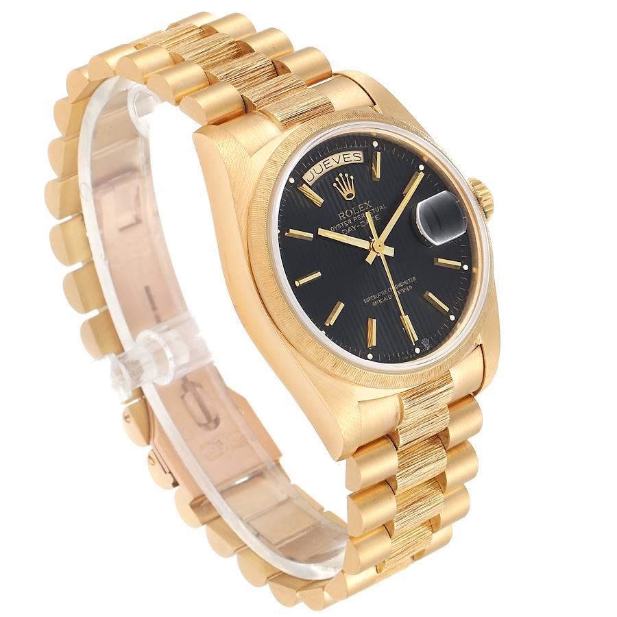 rolex president bark finish