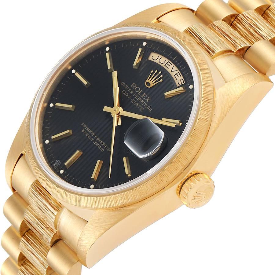 rolex bark finish president
