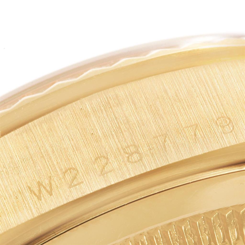 Rolex President Day-Date 36 Yellow Gold Black Diamond Dial Watch 18238 4