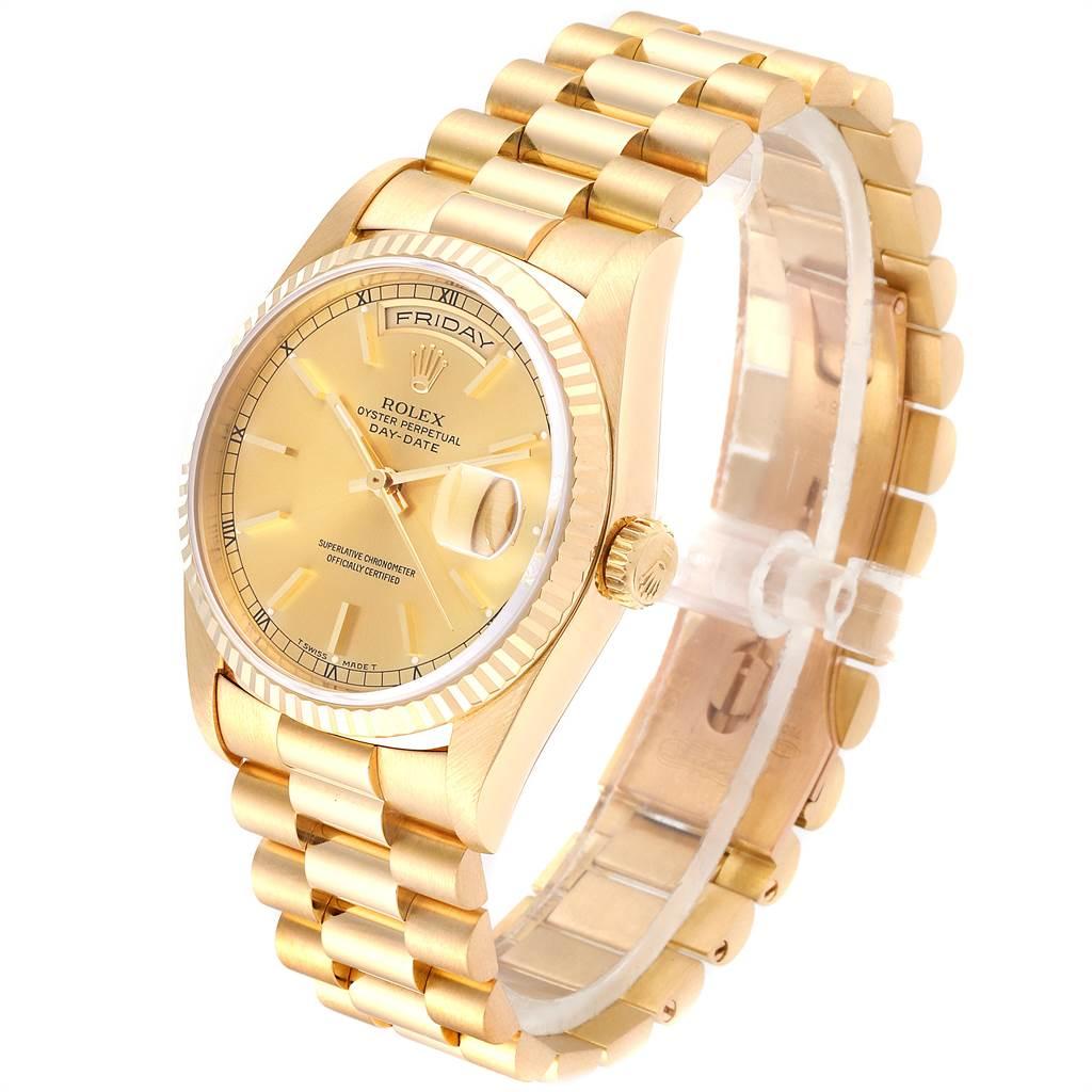 Men's Rolex President Day-Date 36 Yellow Gold Champagne Dial Men’s Watch 18238