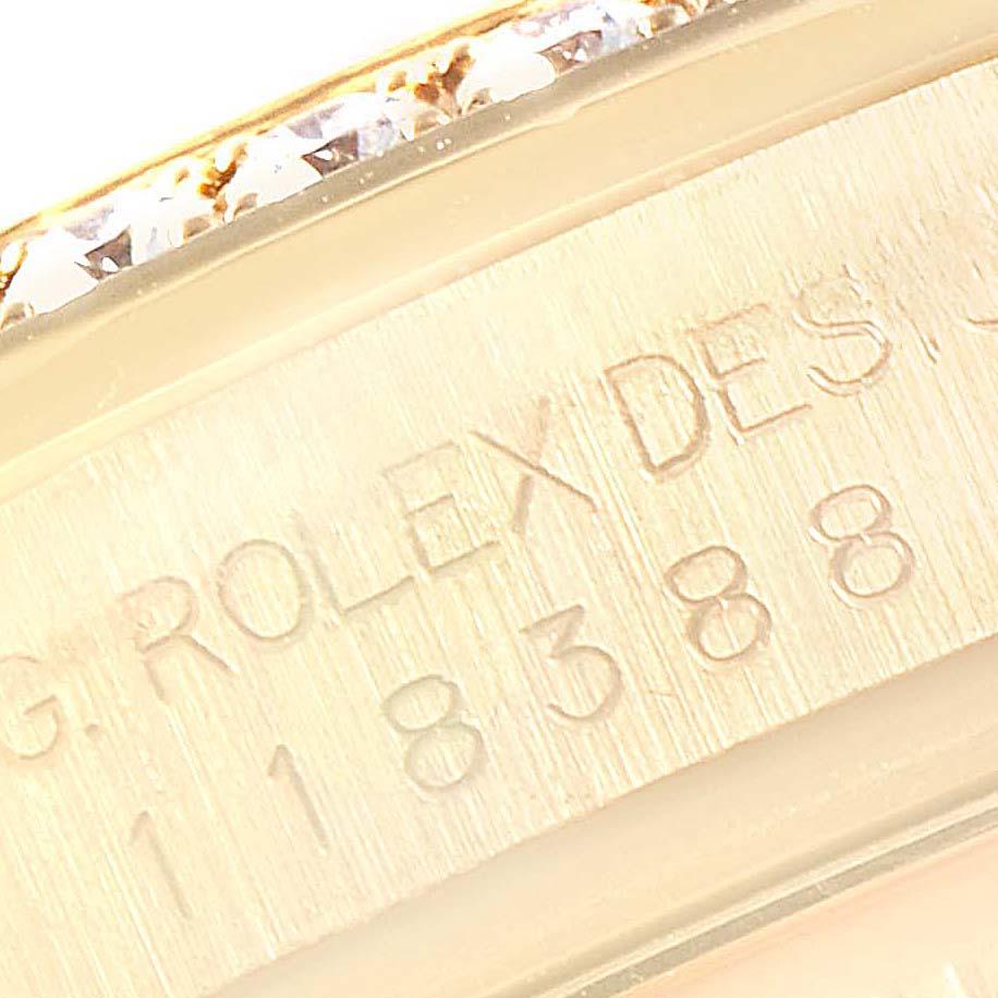 Rolex President Day-Date 36 Yellow Gold Diamond Men's Watch 118388 4