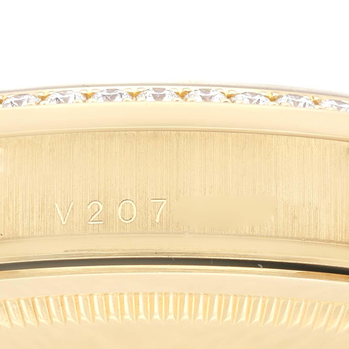 Rolex President Day-Date 36 Montre homme en or jaune avec diamants 118388 5