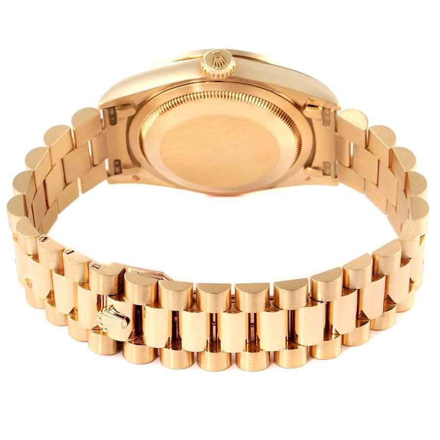Rolex President Day-Date 36 Yellow Gold Diamond Mens Watch 18388 Box Papers 3