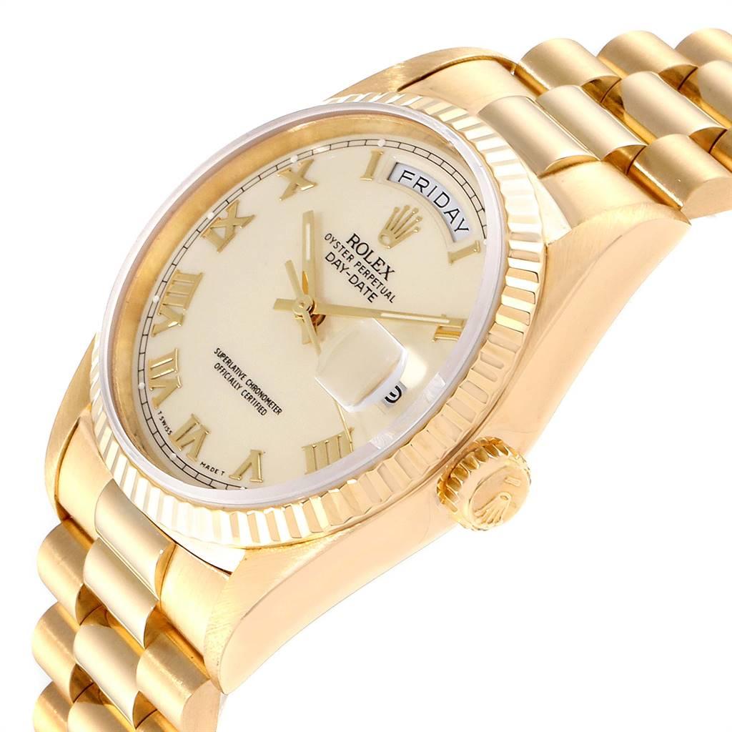 Rolex President Day-Date 36 Yellow Gold Men's Watch 18238 Box Papers 2