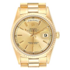 Rolex President Day-Date 36 Yellow Gold Men’s Watch 18238 Box Papers